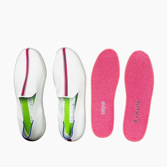 Rothy's x Evian Sold Out Limited Edition Slip On Recycled Collection Size 6.5 - Picture 9 of 11
